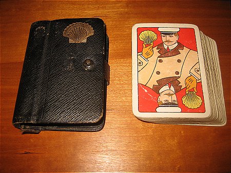 SHELL PLAYING CARDS in WALLET - click to enlarge